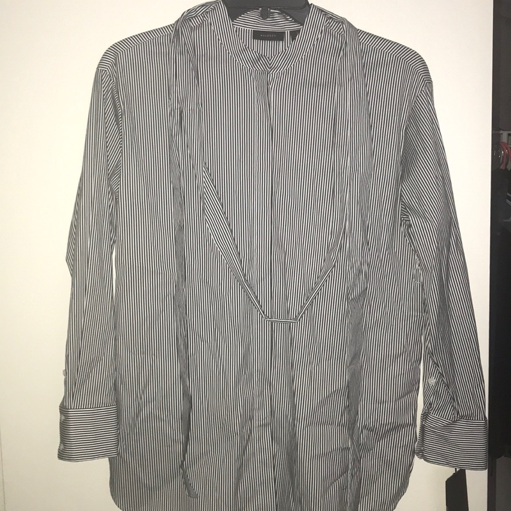 halogen white black whitney stripe